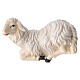 Kostner Nativity Scene 9.5 cm, kneeling sheep, in painted wood s1