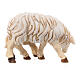 Pecora mangia con agnello legno dipinto Kostner presepe 9,5 cm s4
