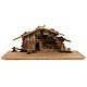 Hut with 13-piece set in painted wood Kostner Nativity Scene 9.5 cm s5