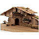Hut with 13-piece set in painted wood Kostner Nativity Scene 9.5 cm s9