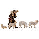 Hut with 13-piece set in painted wood Kostner Nativity Scene 12 cm s8