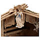 Cabaña Noche Sagrada y set 13 piezas madera pintada belén Kostner 12 cm s4