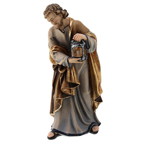 Tyrolean Hut and Holy Family 5-piece set in painted wood Kostner Nativity Scene 12 cm 8
