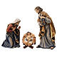 Tyrolean Hut and Holy Family 5-piece set in painted wood Kostner Nativity Scene 12 cm s3