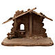 Tyrolean Hut and Holy Family 5-piece set in painted wood Kostner Nativity Scene 12 cm s5