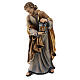 Tyrolean Hut and Holy Family 5-piece set in painted wood Kostner Nativity Scene 12 cm s8