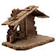 Tyrolean Hut and Holy Family 5-piece set in painted wood Kostner Nativity Scene 12 cm s11