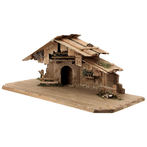 Hut with 12-piece set in painted wood Rainell Nativity Scene 11 cm 6
