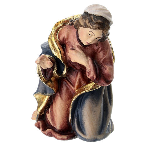 Heilige Familie bemalte Holzkrippe Rainell Grödnertal, 9 cm 4