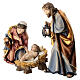 Nativity for Val Gardena Rainell Nativity Scene of 9 cm, painted wood s3