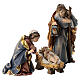 Sainte Famille bois peint crèche Rainell 9 cm Val Gardena s5