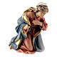 Wooden Holy Family statue painted nativity Rainell 11 cm Valgardena s3