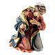 Holy Family with simple cradle for Val Gardena wood painted Rainell Nativity Scene with 9 cm characters s3