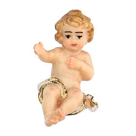 Baby Jesus 9 cm, nativity Rainell, in painted wood