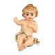 Baby Jesus 9 cm, nativity Rainell, in painted wood s1