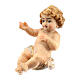 Baby Jesus with open arm 11 cm, nativity Rainell, in painted wood s2