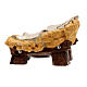Crib for Baby Jesus 9 cm, nativity Rainell, in painted wood s4
