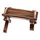 Simple manger in painted wood for 11 cm Rainell Nativity scene, Val Gardena s3