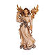 Glory angel 9 cm, nativity Rainell, in painted wood s1