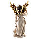 Angel with Gloria banner in painted wood for 11 cm Rainell Nativity scene, Val Gardena s3
