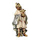Dark-skinned king in painted wood for 9 cm Rainell Nativity scene, Val Gardena s1
