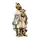 Dark-skinned king in painted wood for 11 cm Rainell Nativity scene, Val Gardena s1
