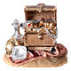 Dono Re Magi legno dipinto presepe Rainell 9 cm Valgardena s1