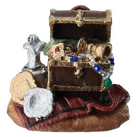 Wise Men gifts 11 cm, nativity Rainell, in painted Valgardena wood