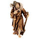 Shepherd with lamb in painted wood for 11 cm Rainell Nativity scene, Val Gardena s1