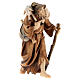 Shepherd with sheep on shoulder 11 cm, nativity Rainell, in painted Valgardena wood s3