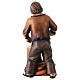 Lumberjack in painted wood for 11 cm Rainell Nativity scene, Val Gardena s4