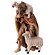 Shepherd with sheep in painted wood for 9 cm Rainell Nativity scene, Val Gardena s2