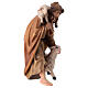 Pastore con pecore in legno dipinto presepe Rainell 9 cm Valgardena s3