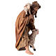 Shepherd with 2 sheep 9 cm, nativity Rainell, in painted wood s3