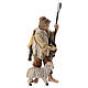 Pecoraio legno Val Gardena dipinto presepe Rainell 11 cm s2