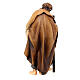 Pastore con bastone e agnello in legno dipinto presepe Rainell 9 cm s4