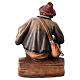 Sitting shepherd with grains in painted wood for 11 cm Rainell Nativity scene, Val Gardena s4