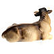 Lying ox in painted wood for 11 cm Rainell Nativity scene, Val Gardena s4