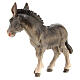 Donkey in painted wood for 9 cm Rainell Nativity scene, Val Gardena s3