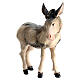 Grey donkey 11 cm, nativity Rainell, in painted wood s2