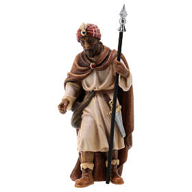 Camel trader in painted wood for 9 cm Rainell Nativity scene, Val Gardena