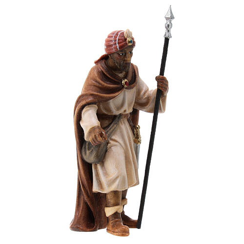 Camel trader in painted wood for 9 cm Rainell Nativity scene, Val Gardena 3
