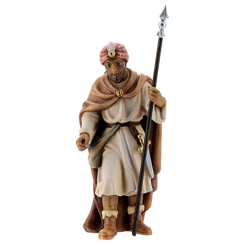 Camel trader in painted wood for 11 cm Rainell Nativity scene, Val Gardena 1