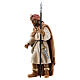 Camel keeper with turban 11 cm, nativity Rainell, in painted wood s2