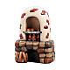 Bread oven in painted wood for 11 cm Rainell Nativity scene, Val Gardena s1