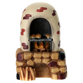 Bread oven 11 cm, nativity Rainell, in painted wood
