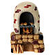 Bread oven 11 cm, nativity Rainell, in painted wood s1