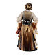 Shepherdess with children 9 cm, nativity Rainell, in painted wood s4