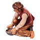 Young milker 9 cm, nativity Rainell, nativity Rainell, in painted wood s2