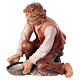 Milker boy in painted wood for 11 cm Rainell Nativity scene, Val Gardena s3